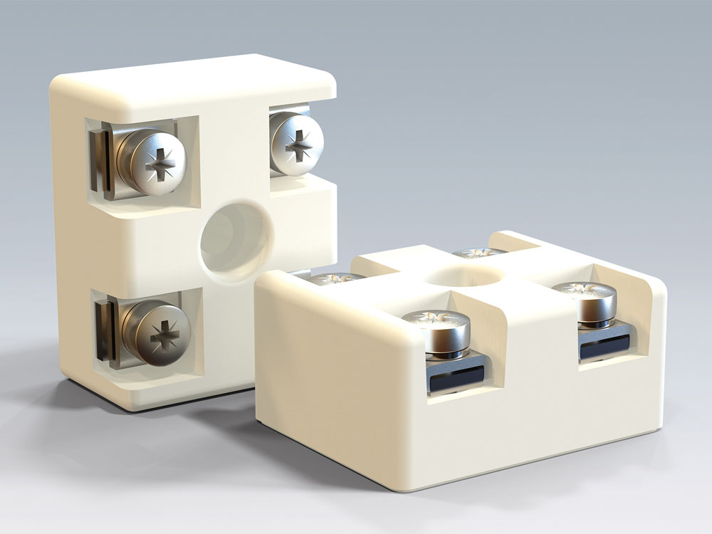 Ceramic terminal Blocks-!, 2,3 and 4 Poles -